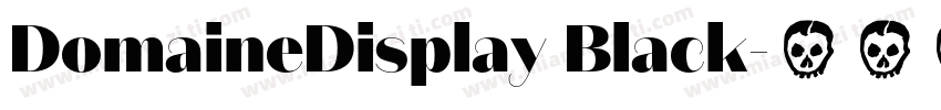 DomaineDisplay Black字体转换
